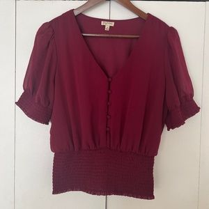 Women’s shirred hem top